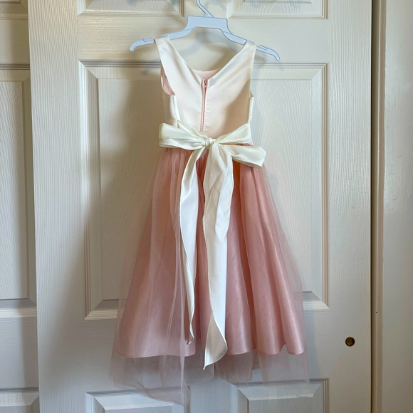 Silk Top Tulle Bottom Dress - Picture 4 of 12